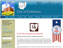 Tablet Screenshot of cityofcoshocton.com